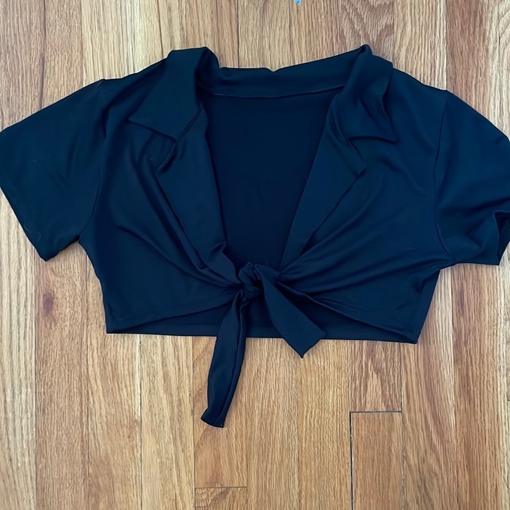 Tie Front Crop Top